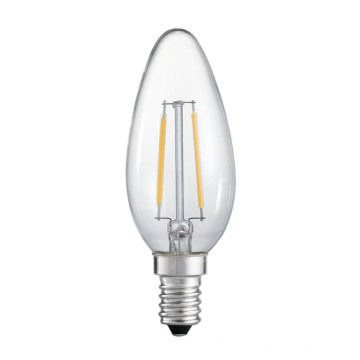 C32 1.6W Candle Bulb Dimmable LED Filamento Bulbo com E12s / E14s